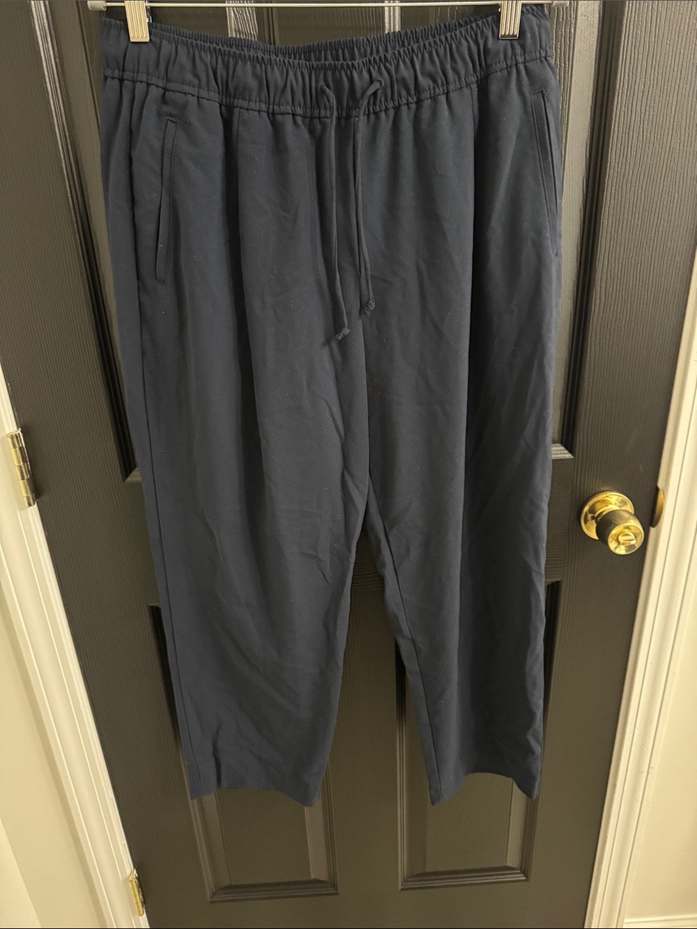 Old Navy Women's Navy Elastic Waist Drawstring Pants